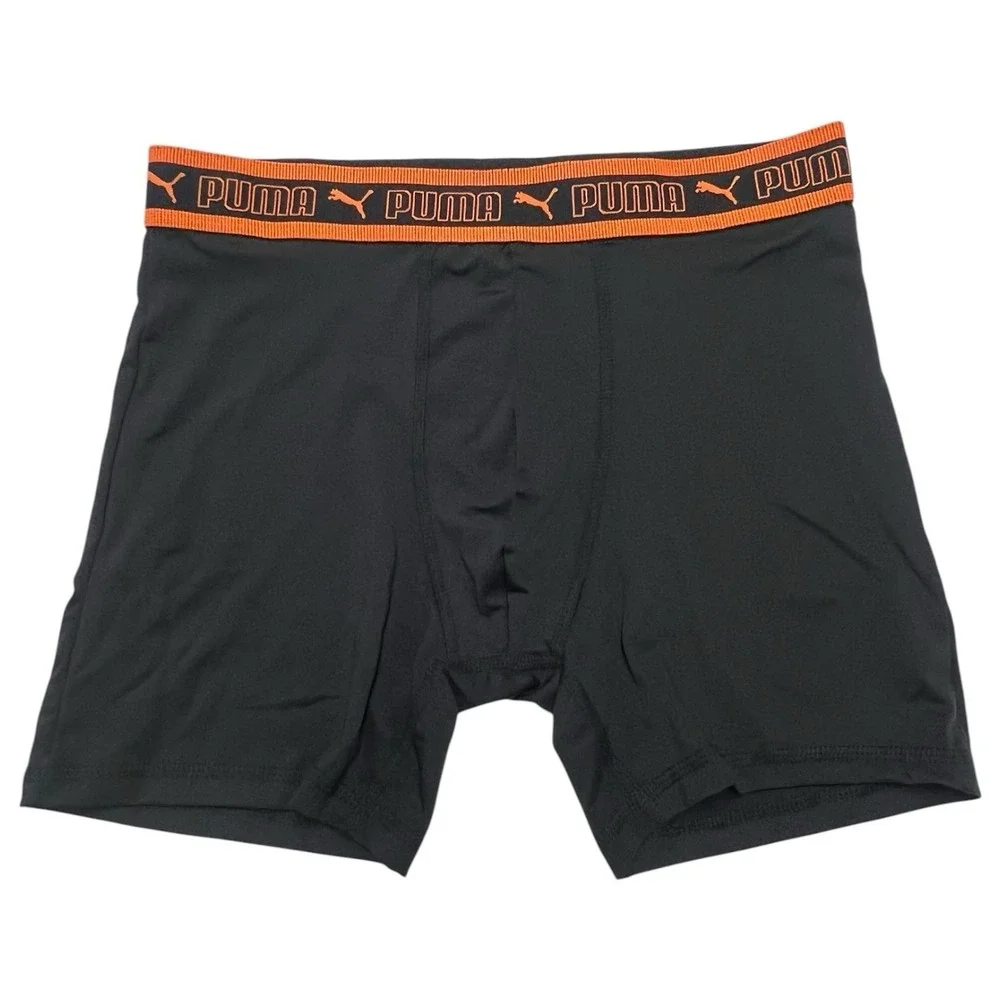 PUMA Men's Boxer Briefs 4-Pack Athletic Fit  Stretch Cooling Underwear Size S